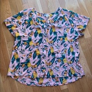 C&C California Floral/Fruity Hawaiian Shirt